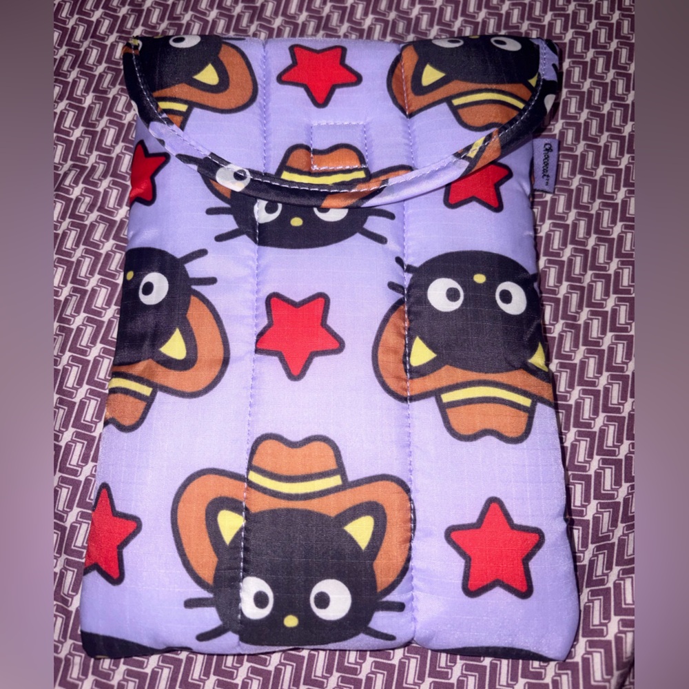 NWOT Baggu Cowboy Sanrio ChocoCat Tablet Puffy Case